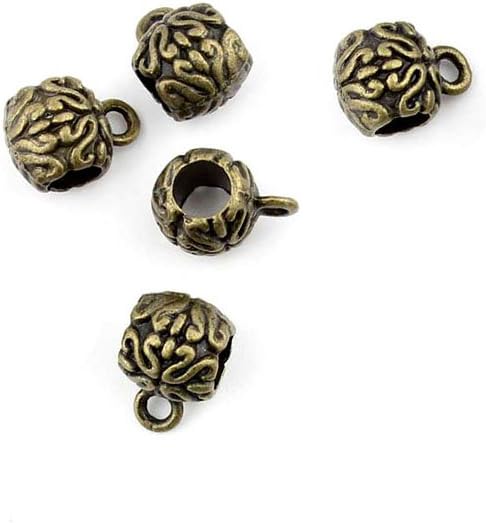 B55178 Pattern Bead Ancient Antique Bronze Jewelry Making Charms Findings Bulk Retro Accessoires Lots Vintage for Bracelet Necklace