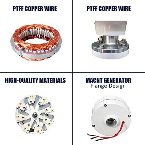 10000W Efficient Wind Turbine Generator - 110V/220V with MPPT Charge Controller for RV, Yacht, Farm & Home Use - Powerful Small Wind Energy System
