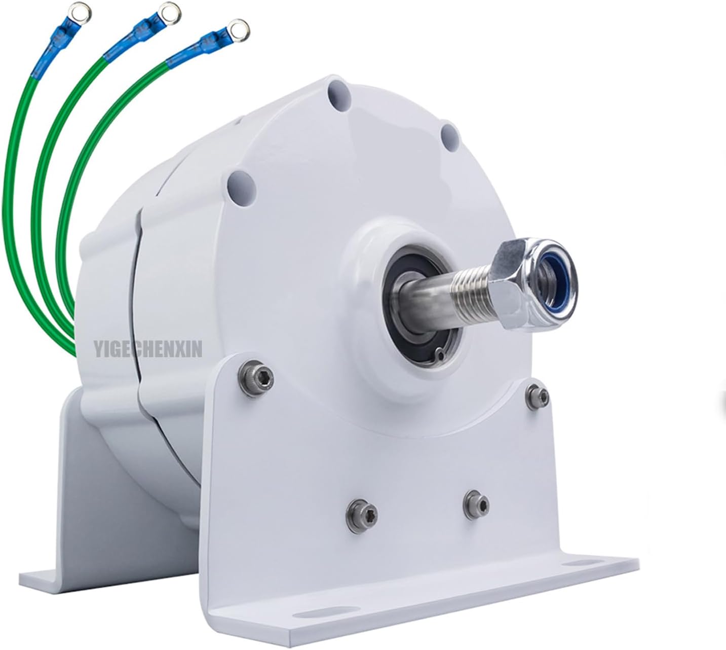 12V-220V 20000W Efficient 3 Phase Gearless Permanent Magnet AC Alternators,600Rpm Electric Wind Turbine for Wind Water Turbine Diesel Engine (with Base),48v