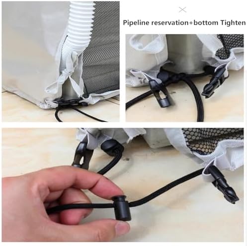 Outdoor Window Air Conditioner Covers,Window Air Conditioner Cover for Outside Unit, AC Covers for Outdoor Window Large Size,Silver (Color : Silver, Size : 32.3x12.2x22.8IN)