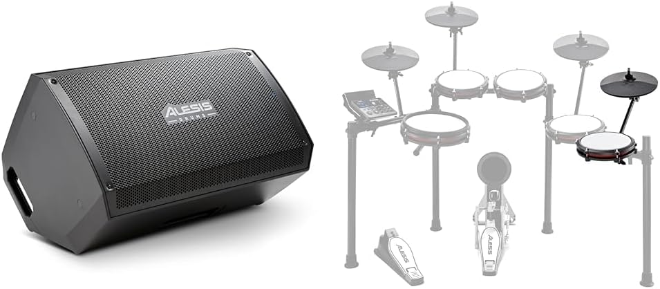 Alesis Strike Amp 12 MK2 Drum Amp with Nitro Max Expansion Pack - Mesh Tom Pad, Cymbal