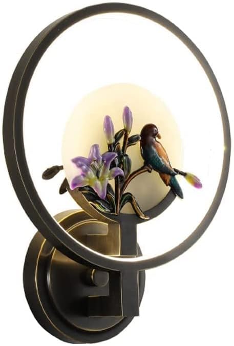 Entrance Wall Light All Copper Magpie Sconce LED Wall Mounted Lamp, Chinese Style Wall Lighting Fixture 4000K Bedside Lamps, Indoor Wall Wash Lights 15W Sconces for Living Room