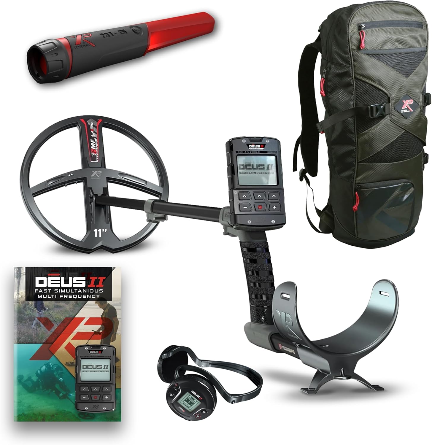 XP Metal Detector Deus II bundle with 11