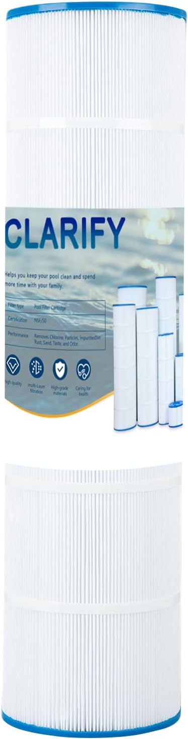 CLARIFY CL175 Pool Filter Cartridge Replacement for Hayward C1750, Replace for Hayward CX1750RE, Pleatco PA175, Unicel C-8417, Filbur FC-1294, Sta-Rite PXC175, 817-0175P, 175 sq. ft