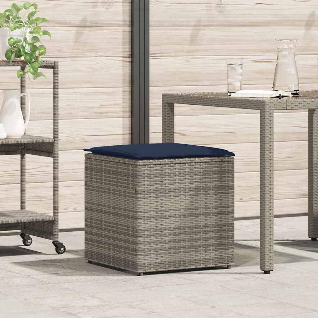 Deck Storage Box, Cushion Box with Storage Gray 19.7