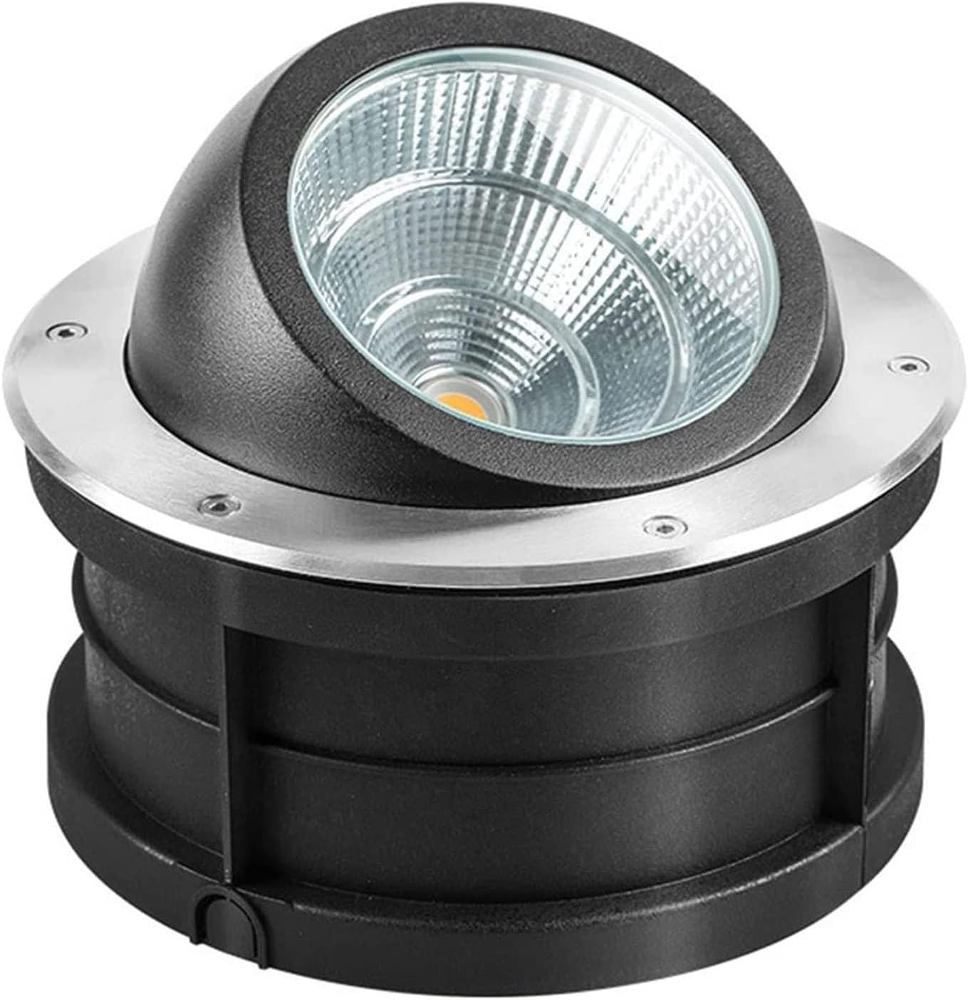 Ground LED Landscape Lights - Outdoor Buried Lights, Adjustable Angle COB Landscape Lamp, Oblique Lighting IP67 Waterproof, Underground Light LED(Warm White,30W(85-265V))