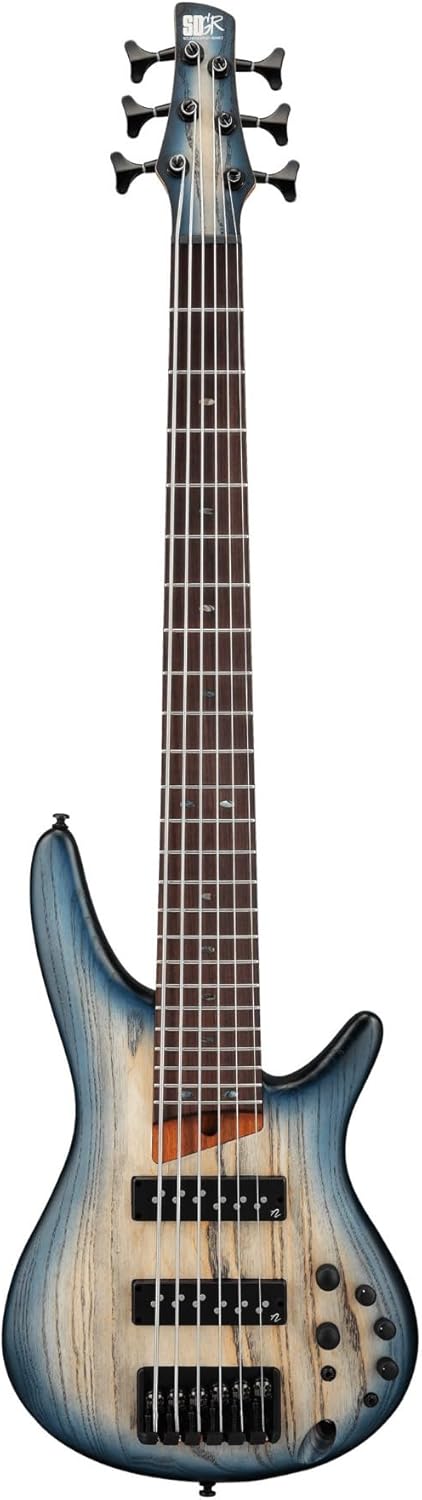 Ibanez Standard SR606E Bass Guitar - Cosmic Blue Starburst Flat