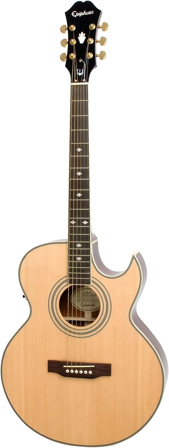 Epiphone PR5E Cutaway Acoustic Electric Guitar Natural