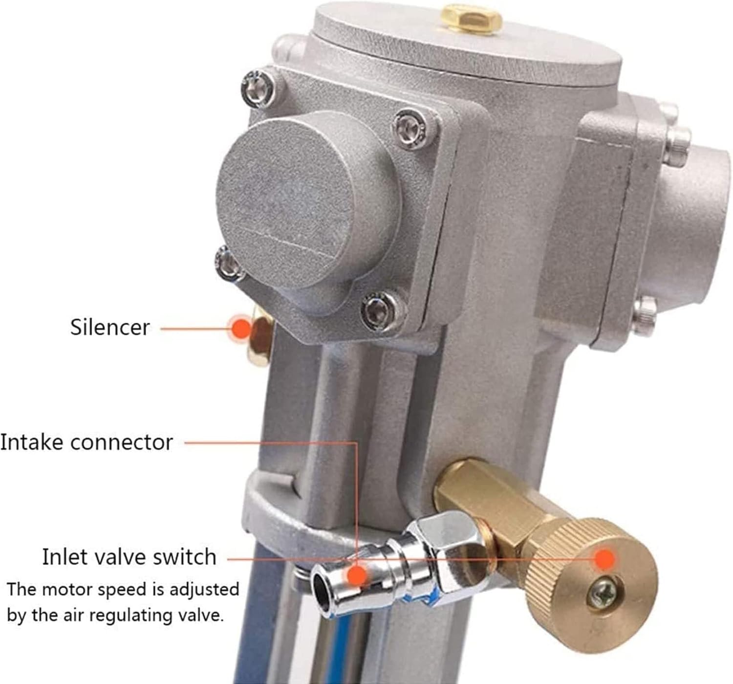 Pneumatic Bracket Mixer, Paint Stirring Machine Bracket Air Agitator Paint Mix Tool 5 Gallon/20L Automatic Lift Paint Stirrer, 50-2600rmp/min Automatic Lift Paint Stirrer(Scatterplate)