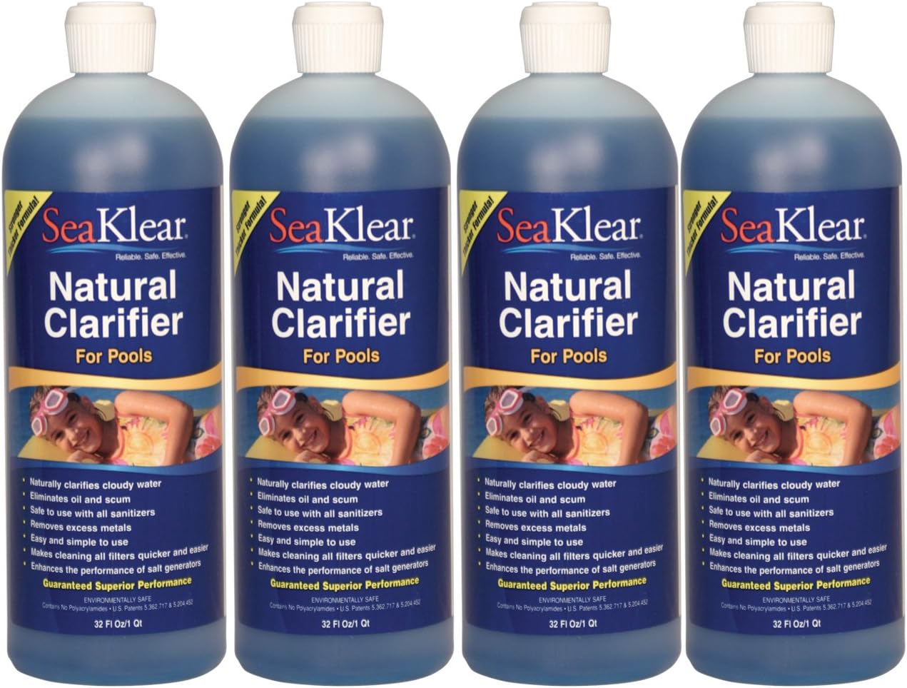 SeaKlear Natural Clarifier - 4-1 Quart Bottles