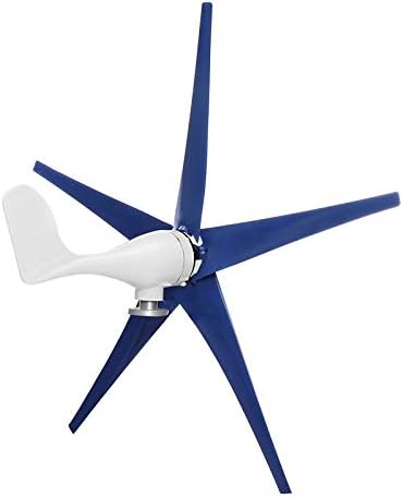 6000W Wind Turbine with 5 Blades 48V Small Wind Turbine for Home Use Low Noise High Efficiency Wind Turbine Generator