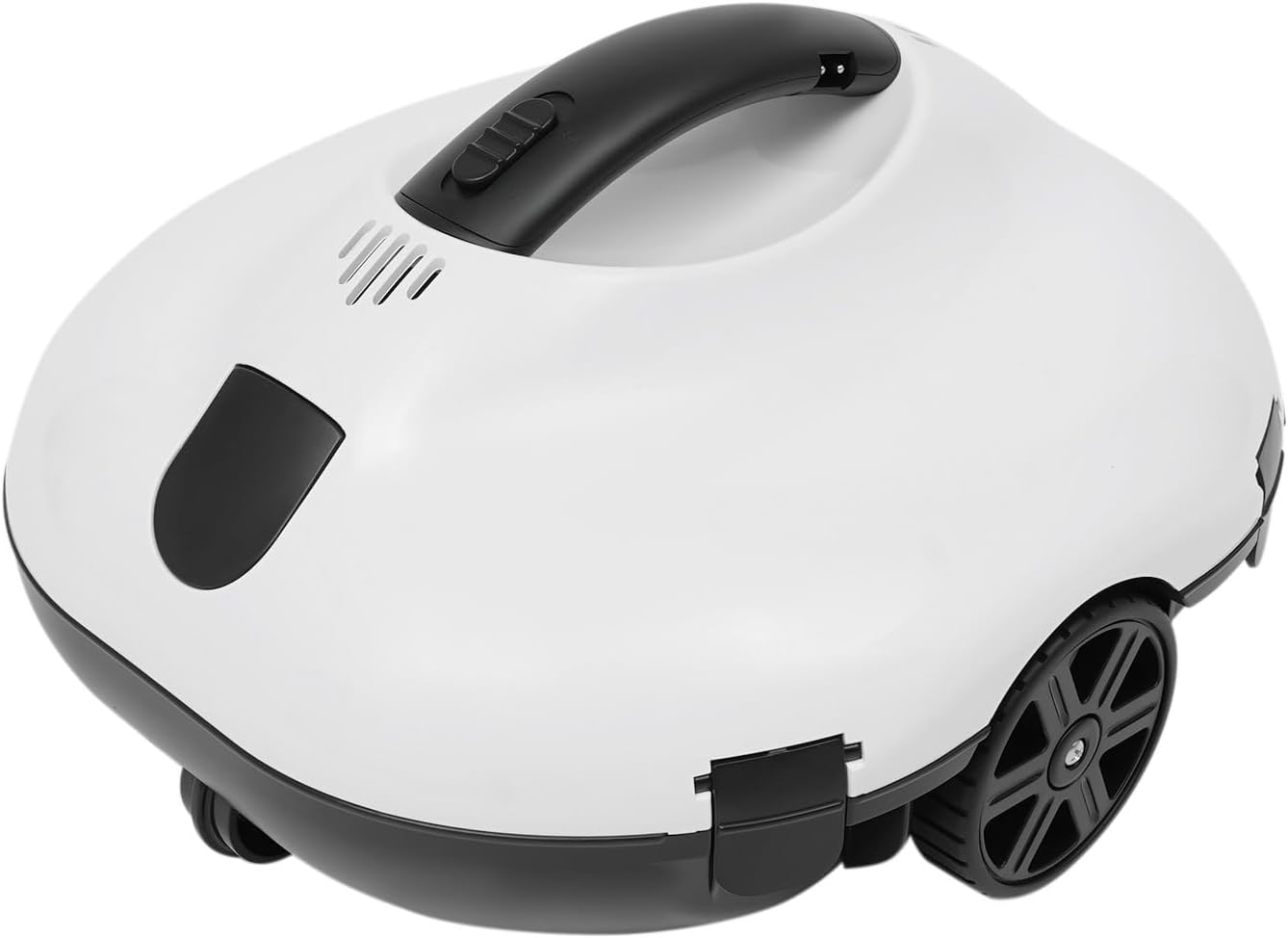 Automatic Robotic Pool Cleaner, Pool Vacuum, Cordless, Smart Navigation, 80m² Coverage, 178μm Filtration – Ideal for Inground Pools (White+Black)