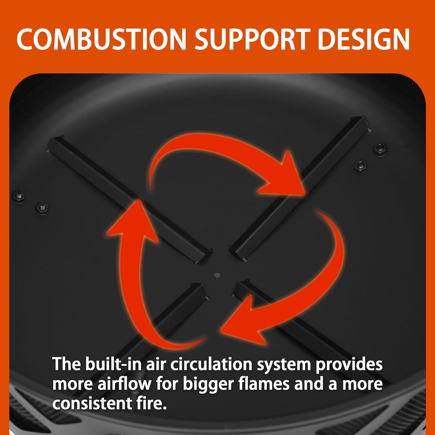 Red Mountain Valley 24'' Fire Pit with Grey Tabletop Smokeless Fire Pit