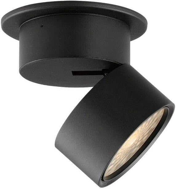 Maxim Swinger 18W 1 LED 5.25 Inch Wide Flush Mount with Black Finish