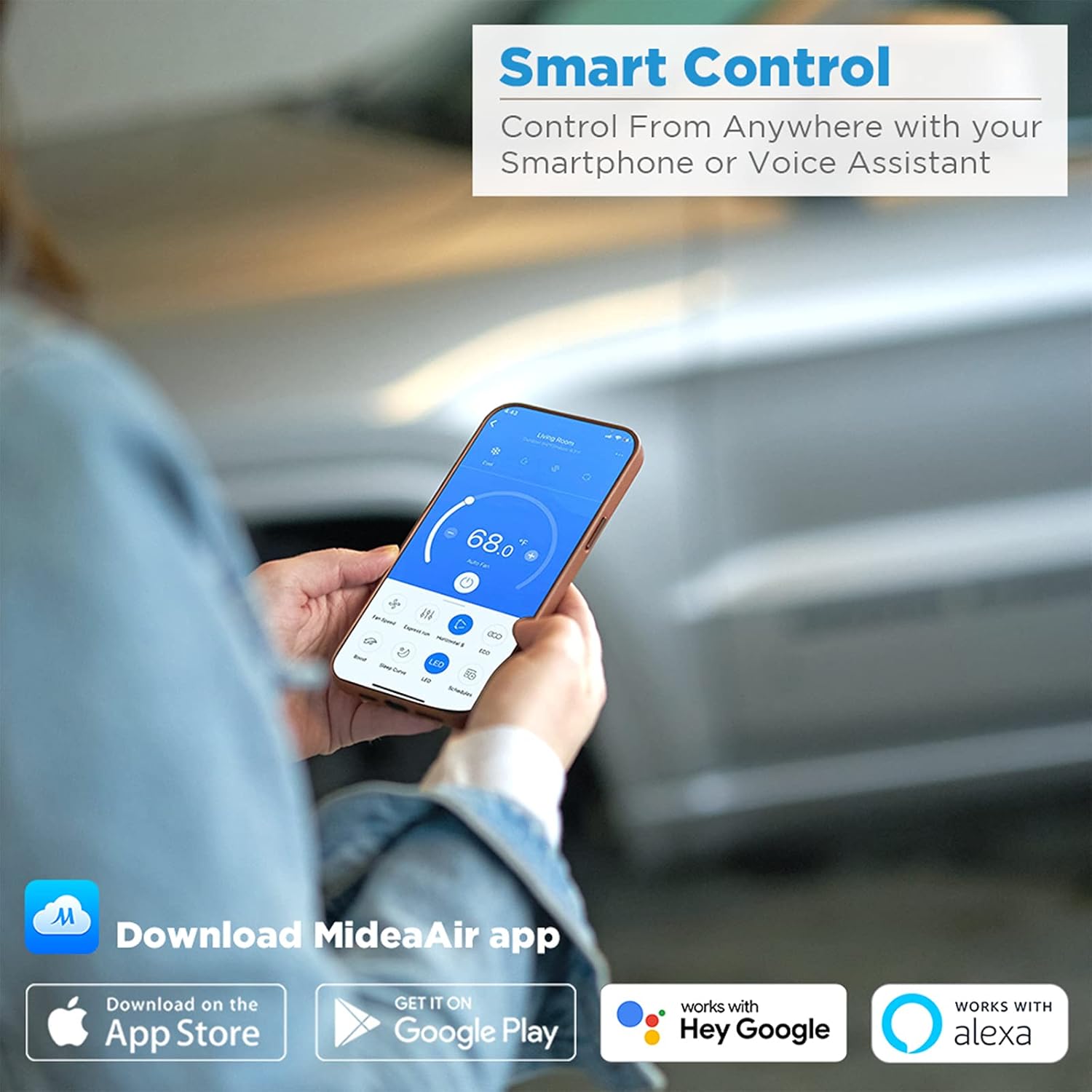 Midea 10K BTU Portable AC & 12K BTU Dual Hose Portable AC Bundle with Remote Control