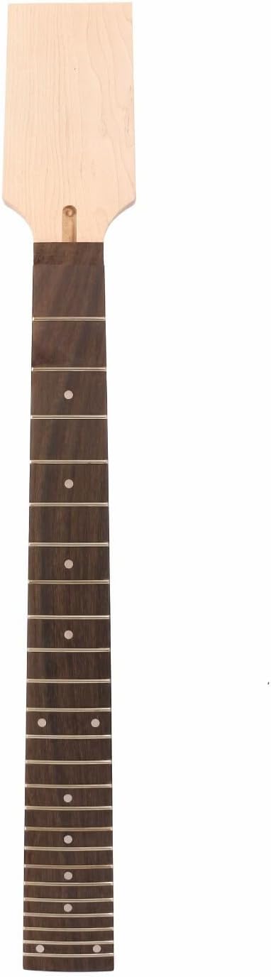 7 String Electric Guitar Neck 24 Fret 25.5inch Maple Rosewood Fretboard Dot Inlay Electric Guitar Neck Replacement