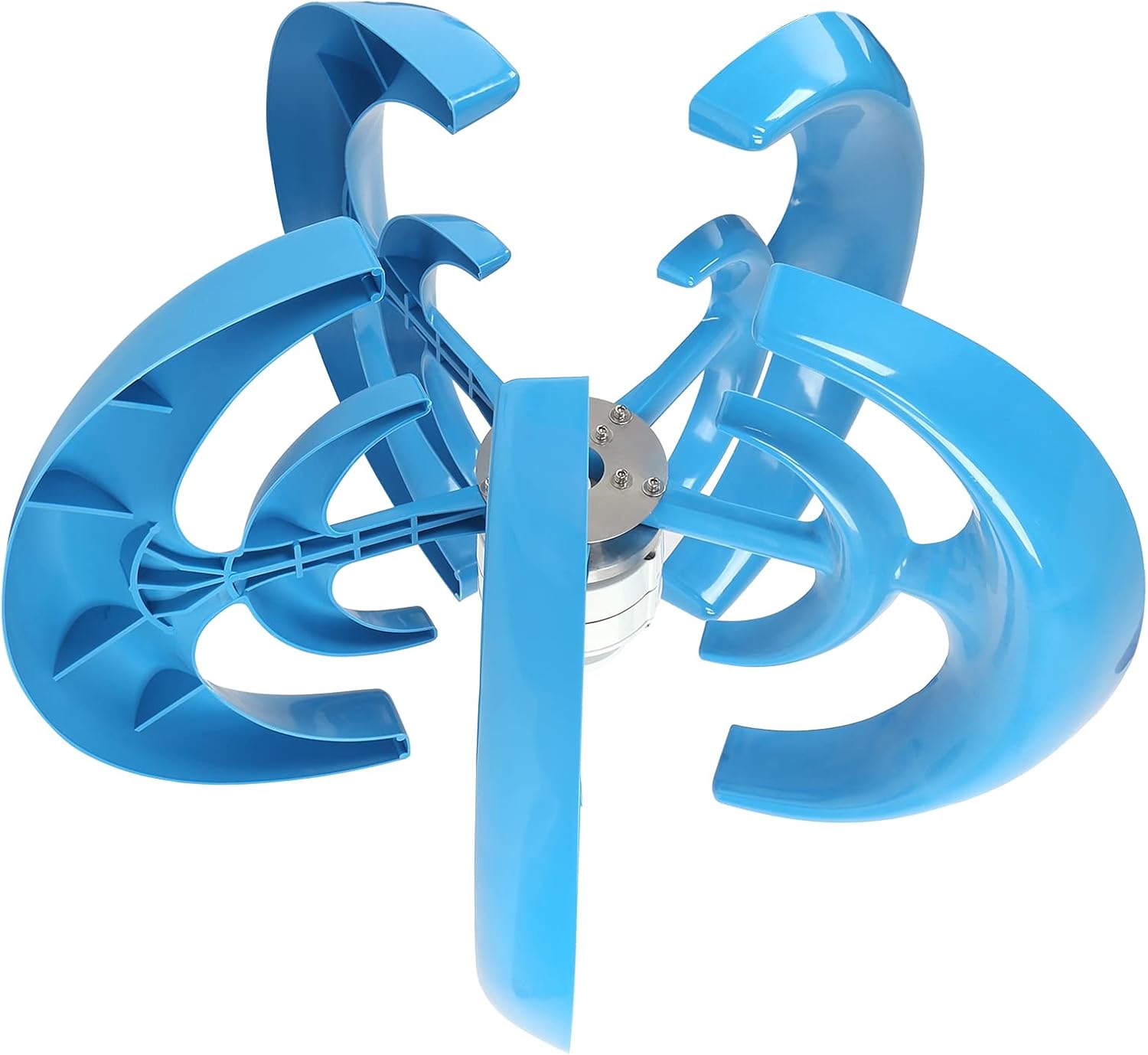 WANGYONGQI 12000W Wind Solar Hybrid System 5 Blades Controller Lantern Vertical Axis Wind Turbine Generator Motor Kit for Home Windmill Use