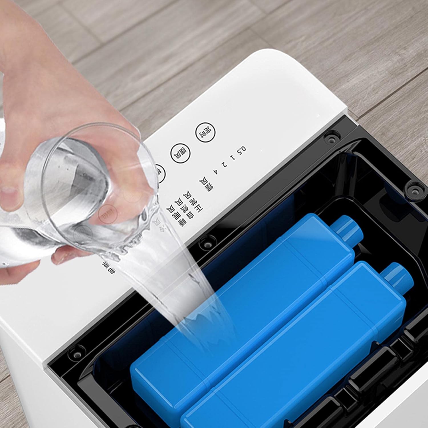 Evaporative Air Cooler Air Conditioner Fan Room Cooler with 2 Ice Trays,Evaporative Coolers for Home Office,Cooler Fan with Universal Wheel,6.5L Water Tank-Machine A