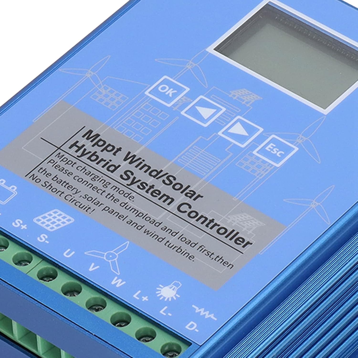 1000W 24V/48V Wind Solar Controller MPPT Controller with Wind Generator Auto Regulator