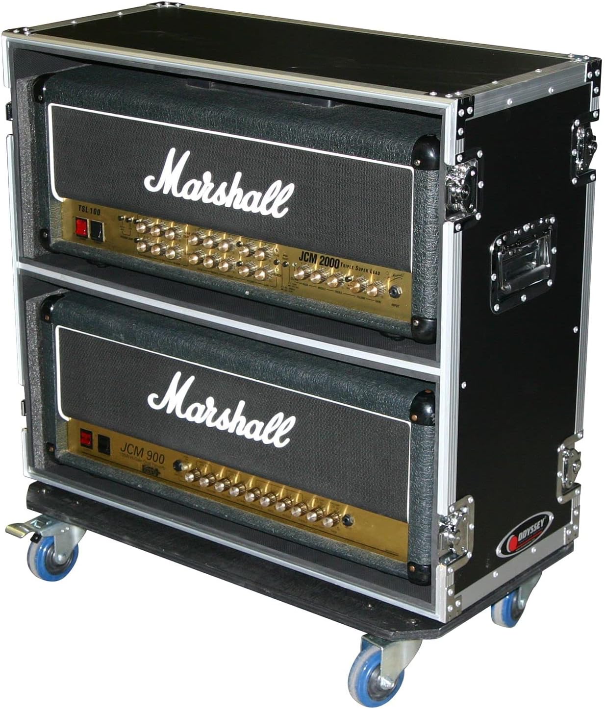 Dual Guitar Amp Head Flight Case