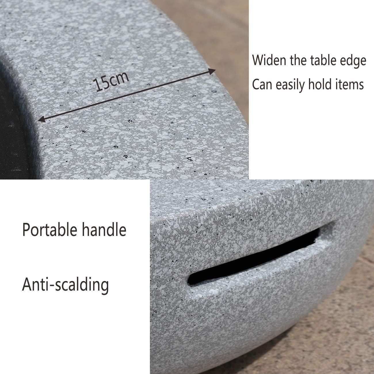 Garden Fire Pit Grill Bowl Grill Barbecue Rack Fire Pits for Garden,Large Wood Burning, with Grill and Lid Cast Iron Fire Bowl Cover 60Cm Camping Spark Guard Outdoor Firepit