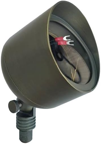 Ironsmith Lighting Products Adjustable Spot Light with Bronze Finish Lighting Fixture, Solid Brass Construction, Bi-Pin G53 Socket PAR36 and Spike Mount, Compatible with Halogen and LED Bulb