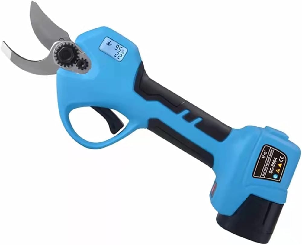 Electric Pruning Shears, with 2 Pack 16.8V 2Ah Lithium Battery Intelligent Led Screen, Portable Power Pruner 1.1Inch for Tree Branch Flowering