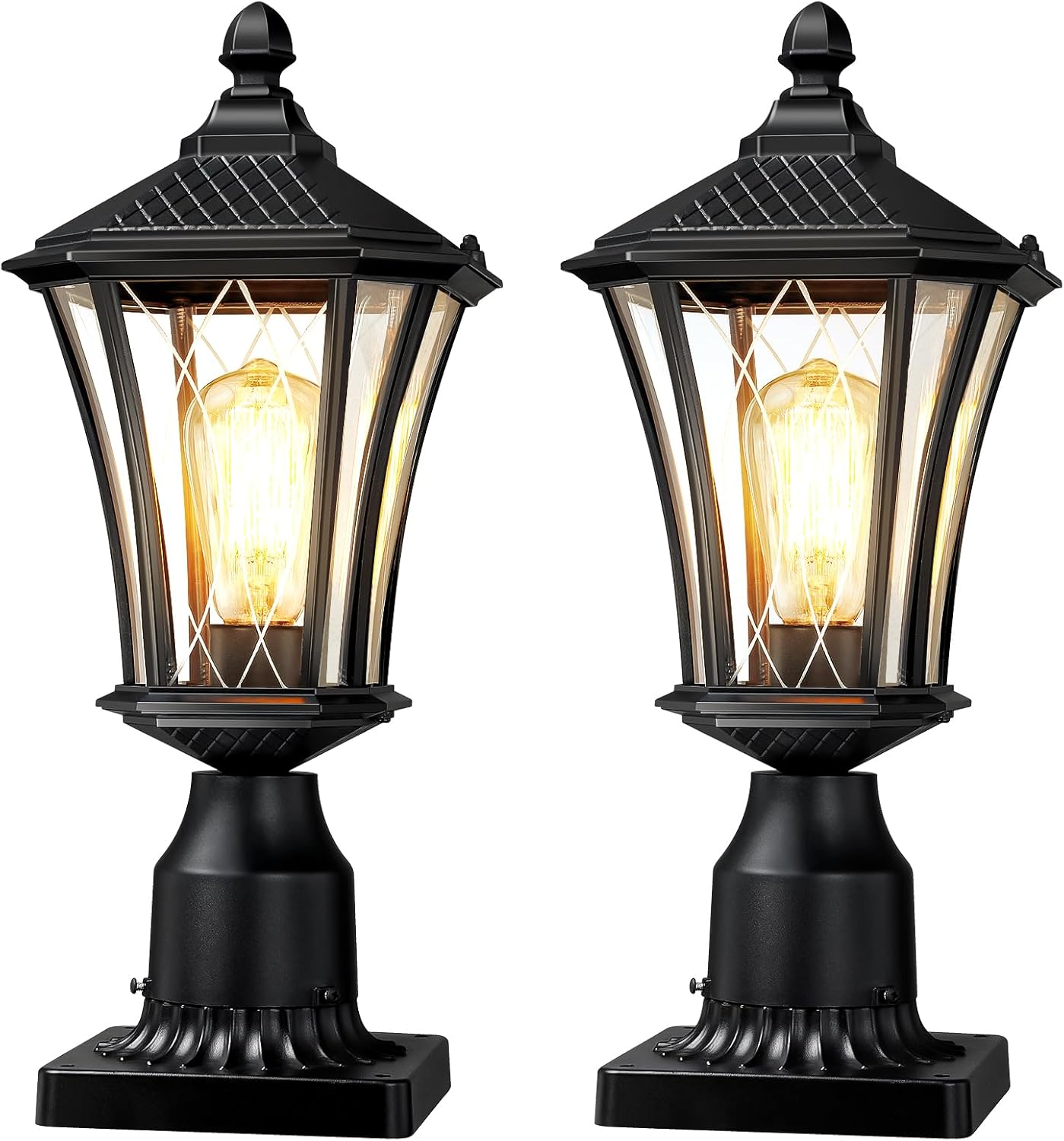 YSN Outdoor Post Lights 2 Pack, 16