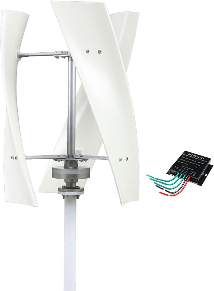 Low Noise Wind Turbine Generator Kit,600W 12V 24V 48V for Home,Wind Turbine Generator Kit,with Controller for Home,Business,Street Lighting