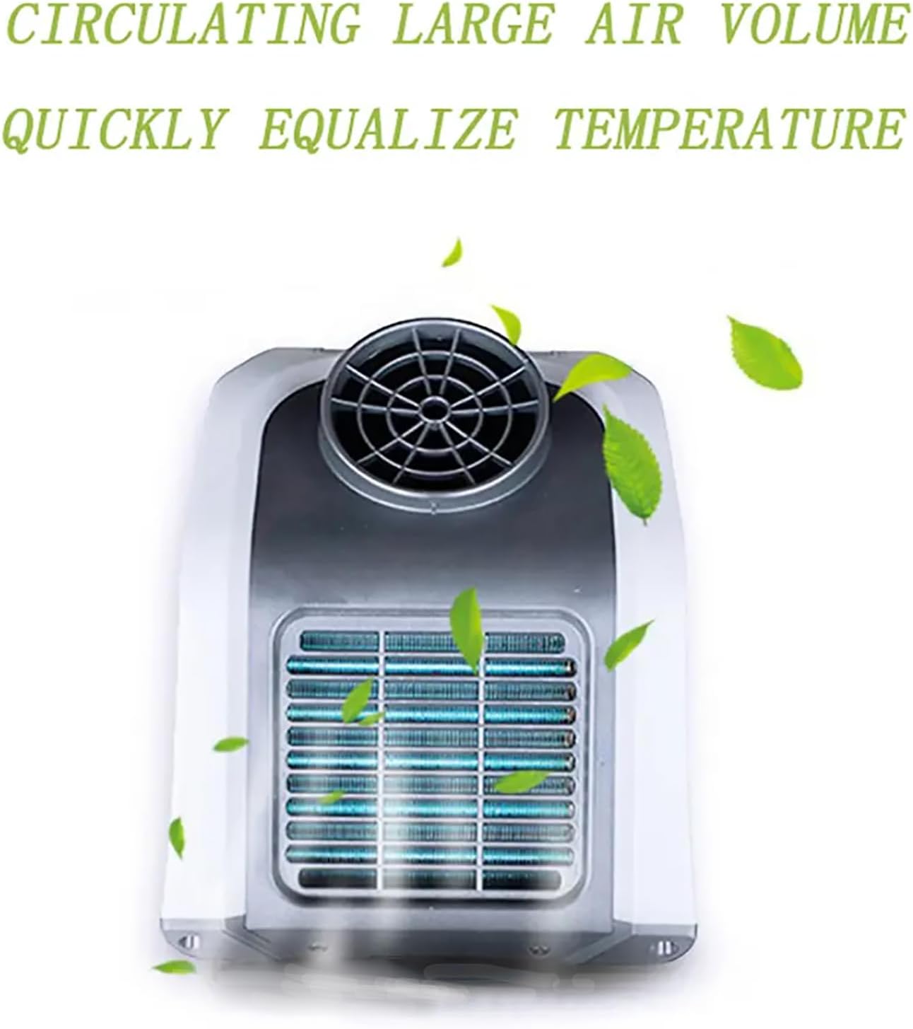 Camping Air Conditioner, Mini Tent Air Cooler with Three Adjustable Wind Speeds, 650W Low Power Consumption, Support Solar Charging, Low Noise and Easy to Carry, for RV, Car and Fishing