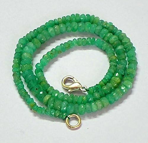 13 inch Natural Beads Strand of 3-5mm Faceted rondelle Emerald Gemstone Beads for DIY Jewelry - Necklace, Bracelet, Earring, Ring.