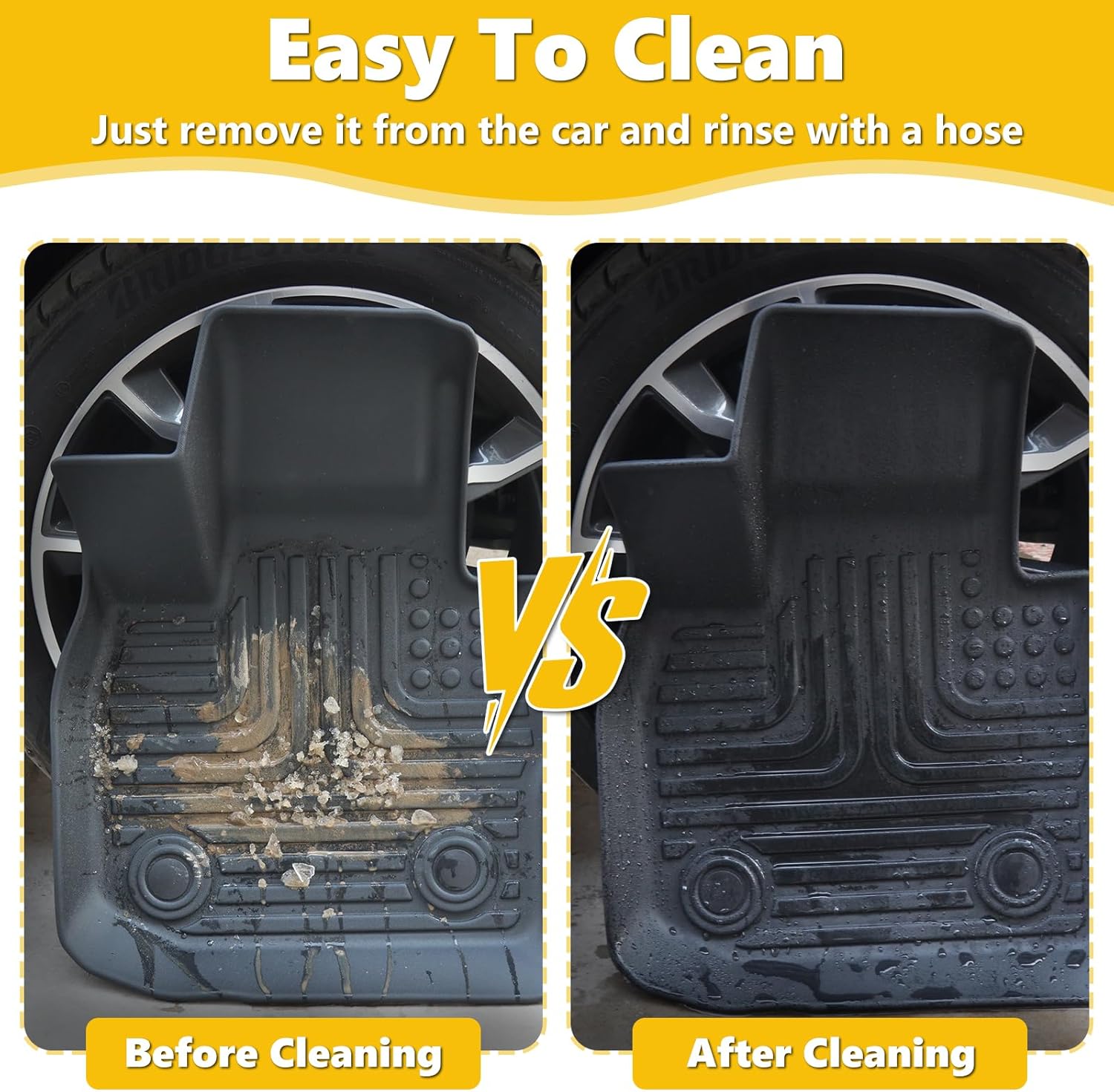 Floor Mats & Cargo Liner for Buick Envision 2021-2025 2026 All Weather Automotive TPE Set Anti-Slip Waterproof Floor Liners Accessories (Car Mats+Trunk Mat) Black