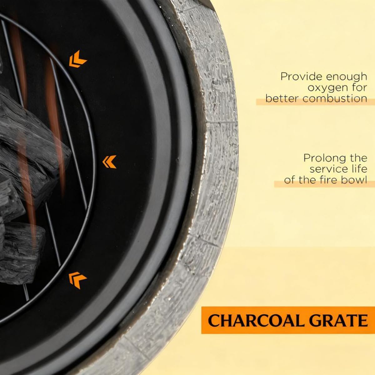 Smokeless Fire Pit 18 Inch Wood Burning Fire Pit for Outside Rustic Wood Stump Fire Bowl with Spark Screen Charcoal Grate & Poker for Backyard Patio & Garden