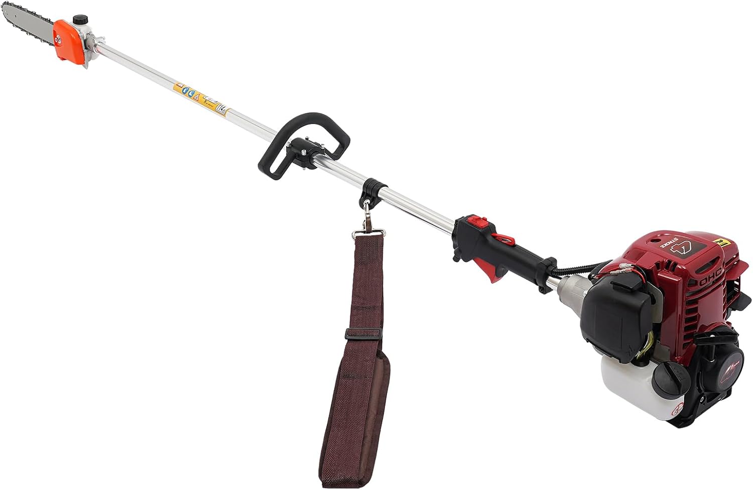 4 Stroke Electric Pole Saw,42CC Gas High Branch Saw Cutter Tree Trimmer Chainsaw Pruner 1.5M Pole,Outdoor Power Tools