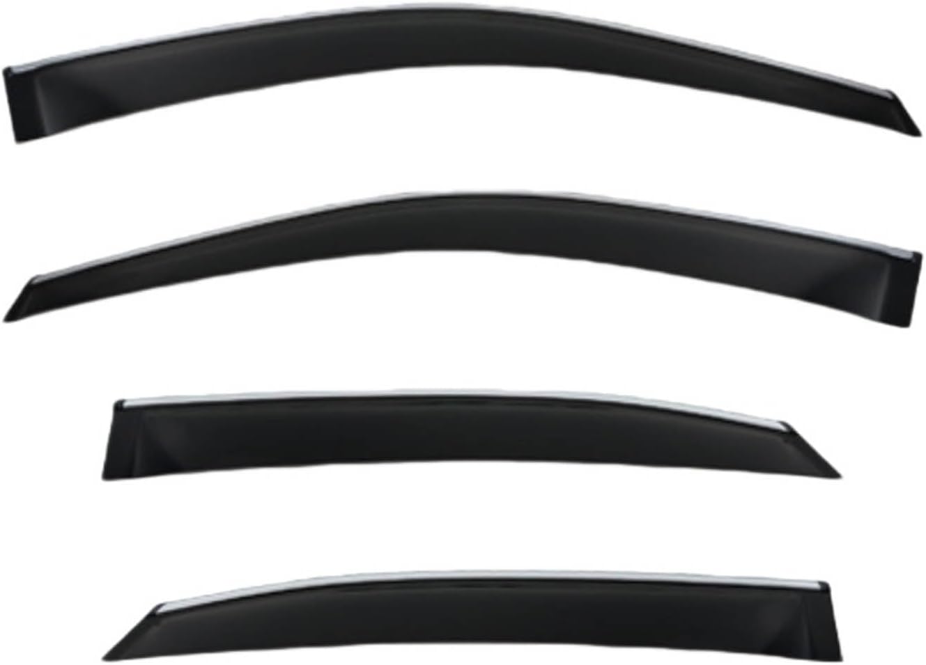 Window Deflectors for Lexus RX MK3-AL10 2010-2015, Sun Rain Guard Window Visors Vent Shades with Bright Stripes Car Accessories