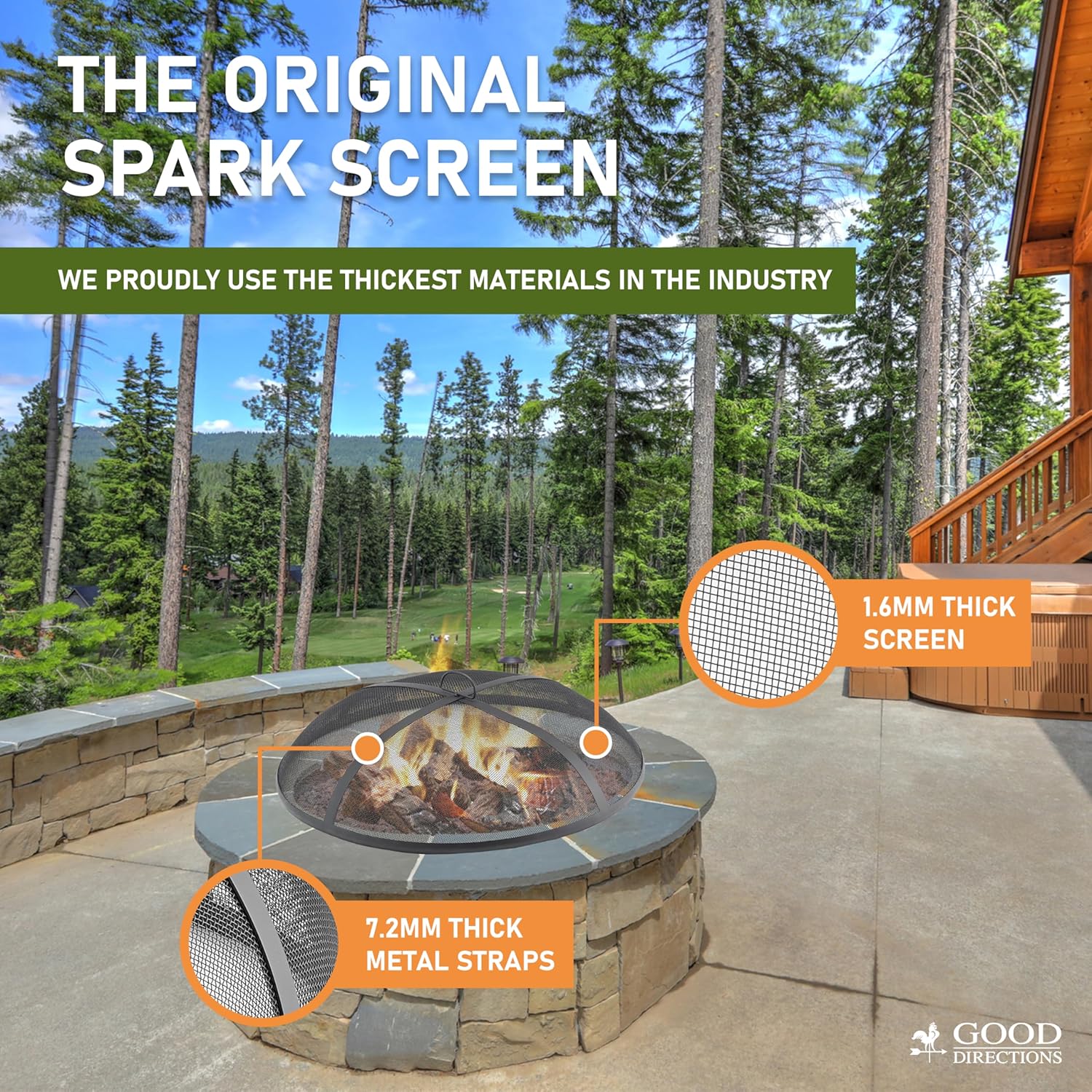 Good Directions Fire Pit Spark Screens, 40