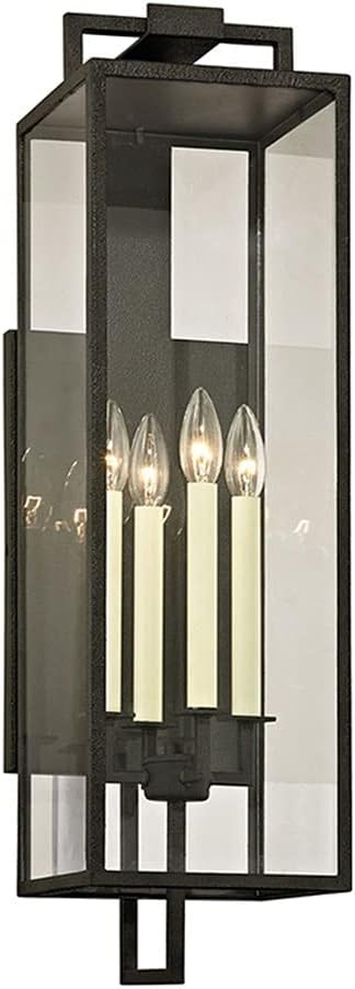 Troy Lighting B6383 Beckham Outdoor Wall Sconce, Forged Iron Finish