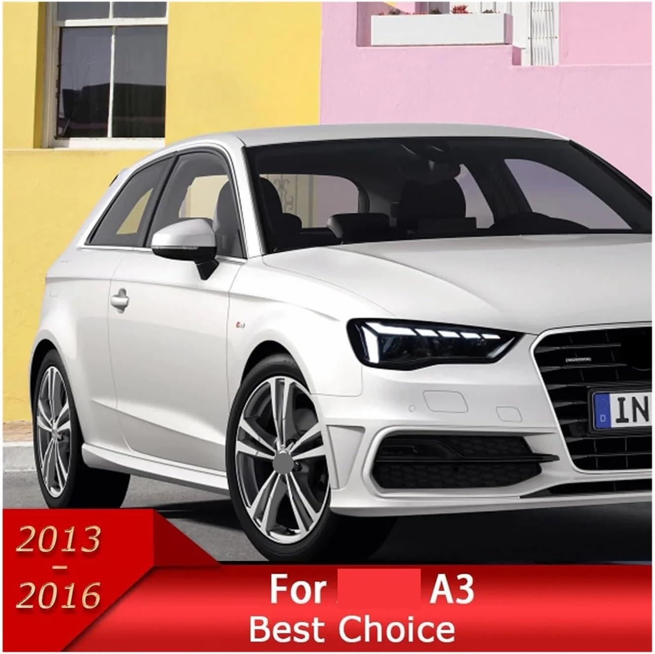 Car Lights Compatible For Audi A3 8V Sedan Sportback 2013-2016 S3 LED Auto Headlight Assembly Upgrade A5 Design LHD RHD Tool Accessories(Halogen,LHD)