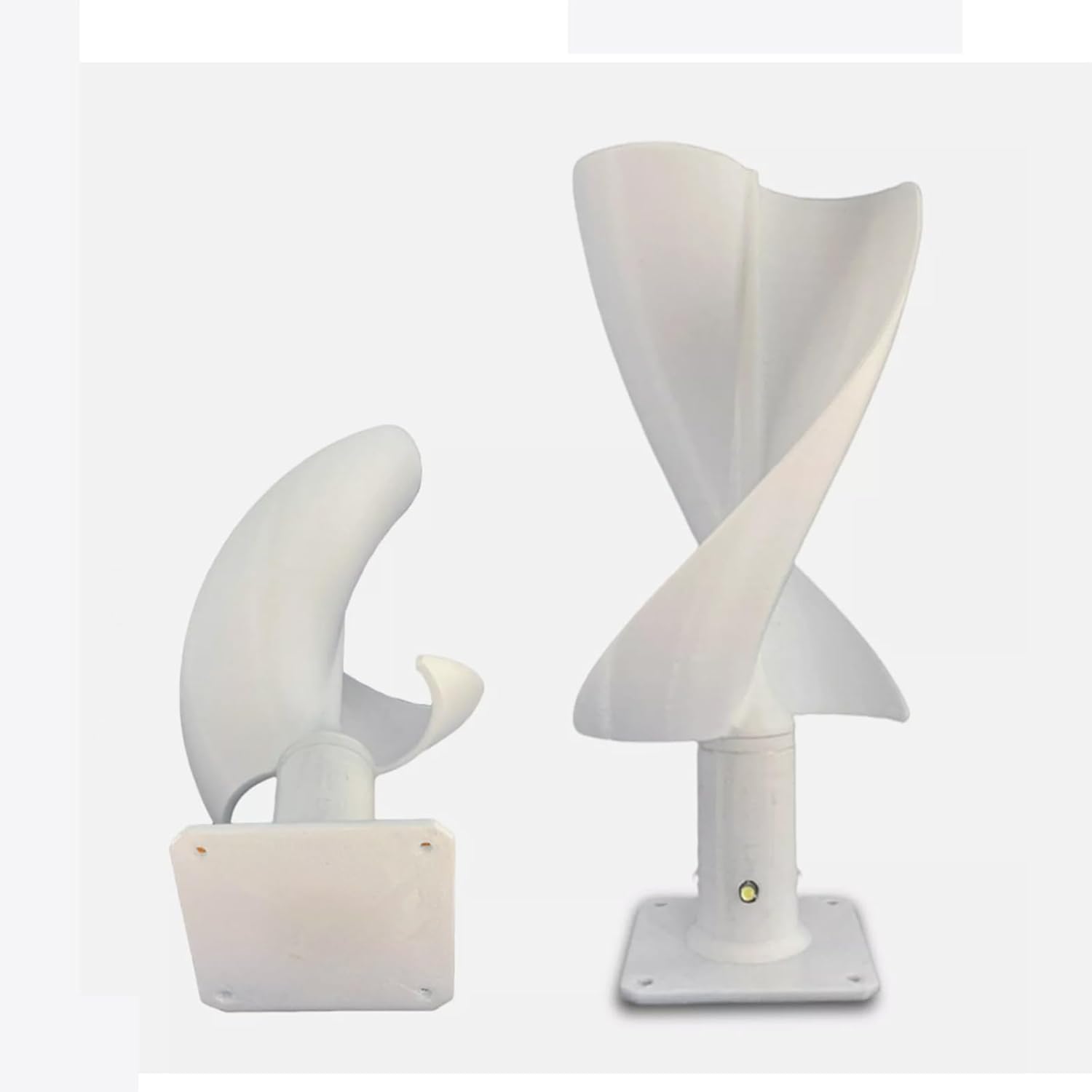 20W DIY Mini Wind Turbine Model Spiral Blade Wind Turbine Generator Permanent Magnet Generator Model Mini Spiral Wind Generator with LED Light