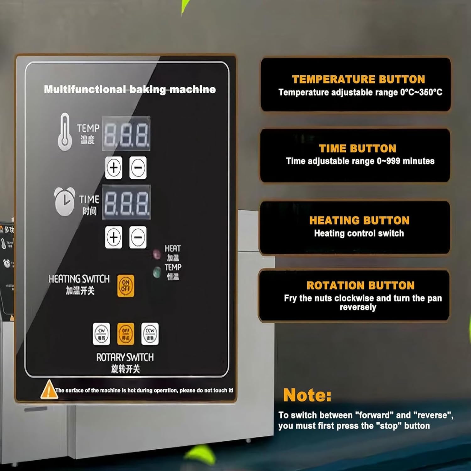 Electric Nut Roasting Machine, Multifunctional Roasting Machine, Commercial Electric Sugar Roasted Chestnut Machine, Drum Frying Pan Roasted Sesame Machine, Coffee Bean Roasting Machine.,Type10