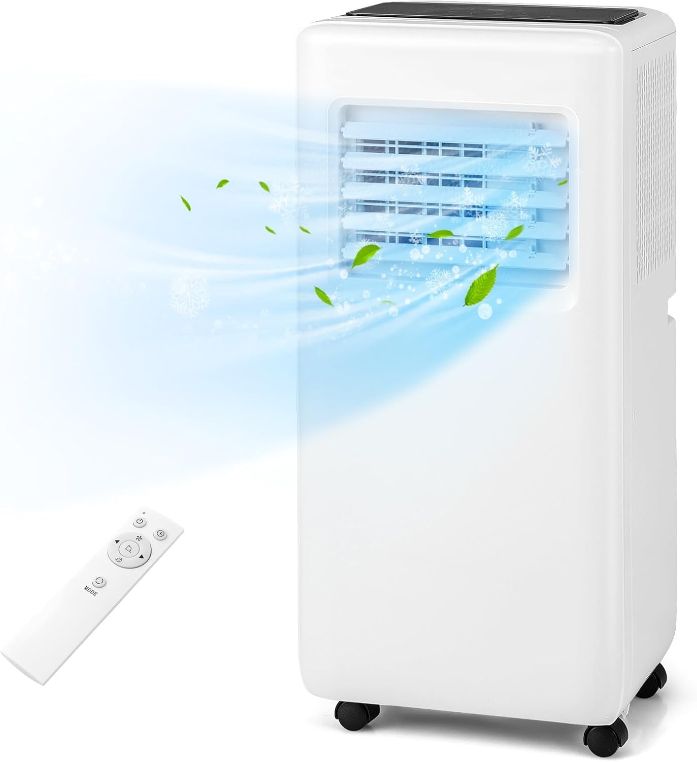 KOTEK Portable Air Conditioners, 8000 BTU Cools up to 250 Sq.Ft, 4-in-1 AC Unit for Bedroom w/Auto Mode, Dehumidifier, Child Lock & Window Kit, Room Air Conditioner Portable for Home Office (8000BTU)