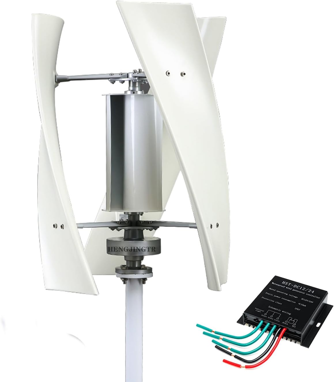 15000W Vertical Wind Turbine, Magnetic Levitation Vertical Axis Electric Power Generator12v/24V/48V Low Noise with Free MPPT Controller