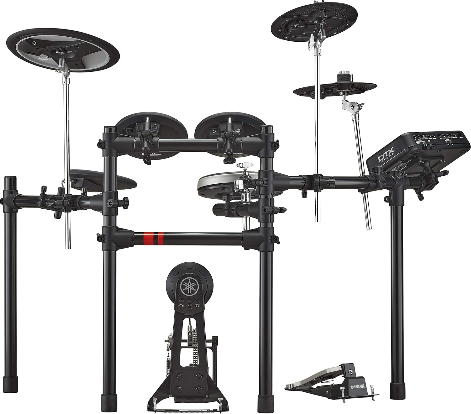 Yamaha DTX6K-X Electronic Drum Set with DTX-PRO Module, 70 Premium Customizable Kits, Kit Modifier Controls, USB Audio/MIDI, Silent Silicone Heads, DTX Touch Sound Editor Smart App