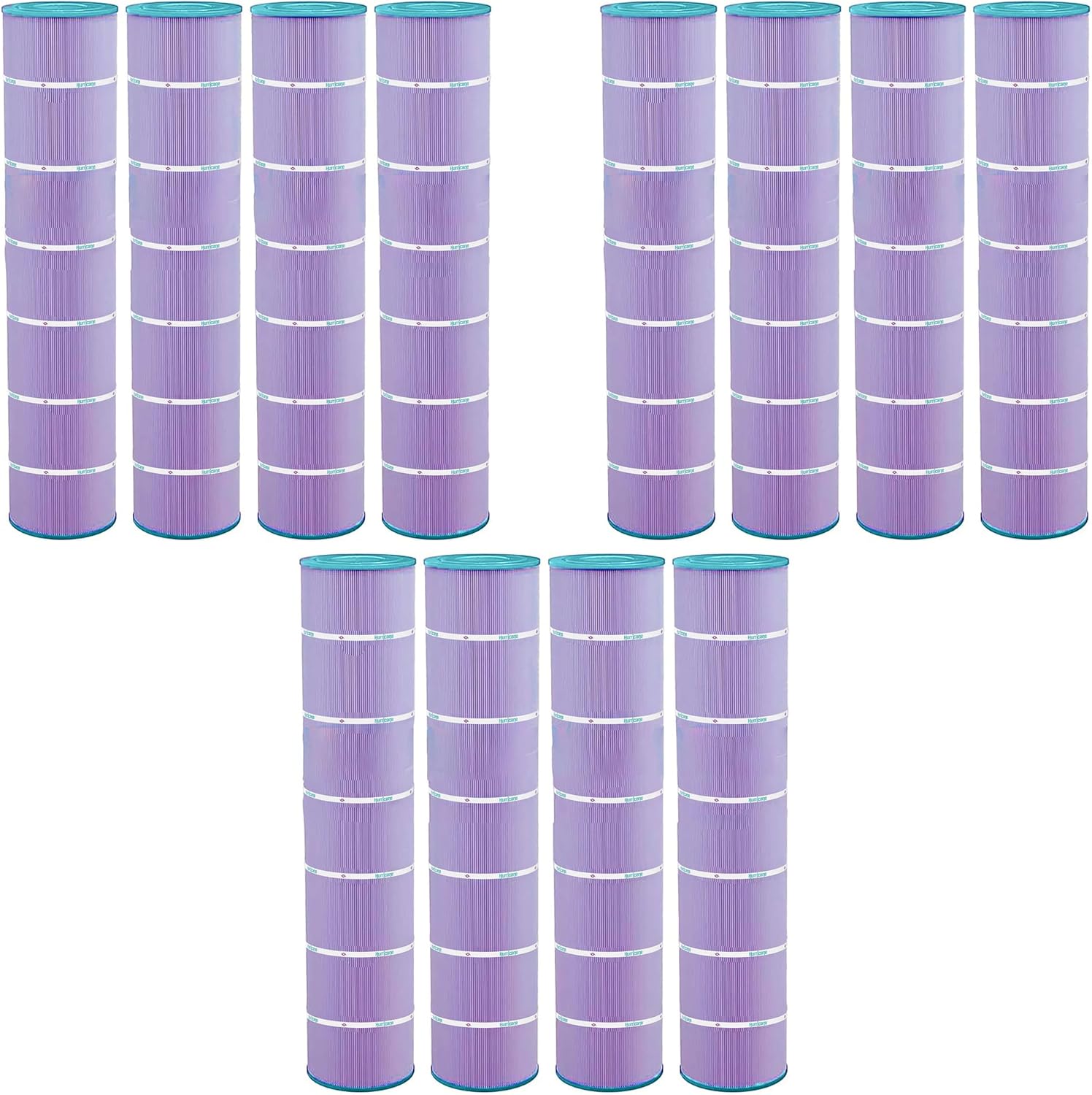 Hurricane Filters 12 Pack HF7494-04P Purple Platinum Pool Filter Cartridge - Replacement for PA131, Unicel C-7494, Filbur FC-1227, Hayward SwimClear C5030, C5025, C5020