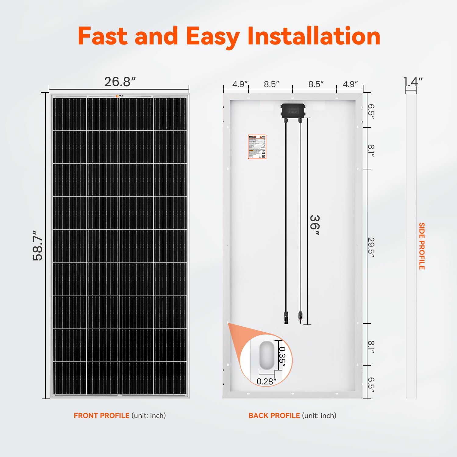 RICH SOLAR 400 Watt Premium Solar Kit - 2 Pack of 200W Panel, 40A MPPT Charge Controller, Mounting Z Brackets, Adaptor Kit, Tray Cables Set, Off-Grid 12V Solar Power System