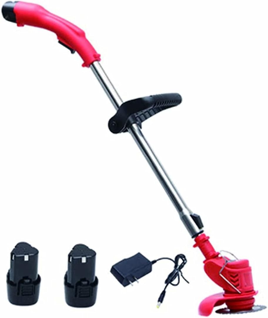 Cordless Trimmer & Lawn Mower - Lightweight, Portable, Wireless, with Rechargeable Lithium Battery