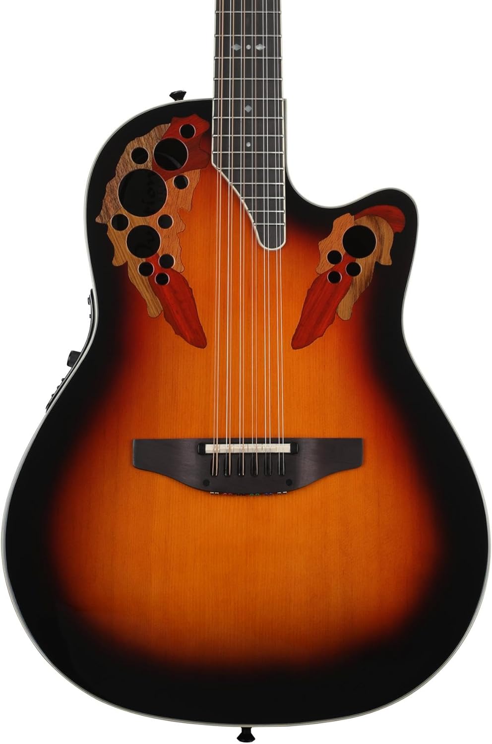 Ovation Standard Elite 2758AX 12-string Acoustic-electric Guitar, New England Burst