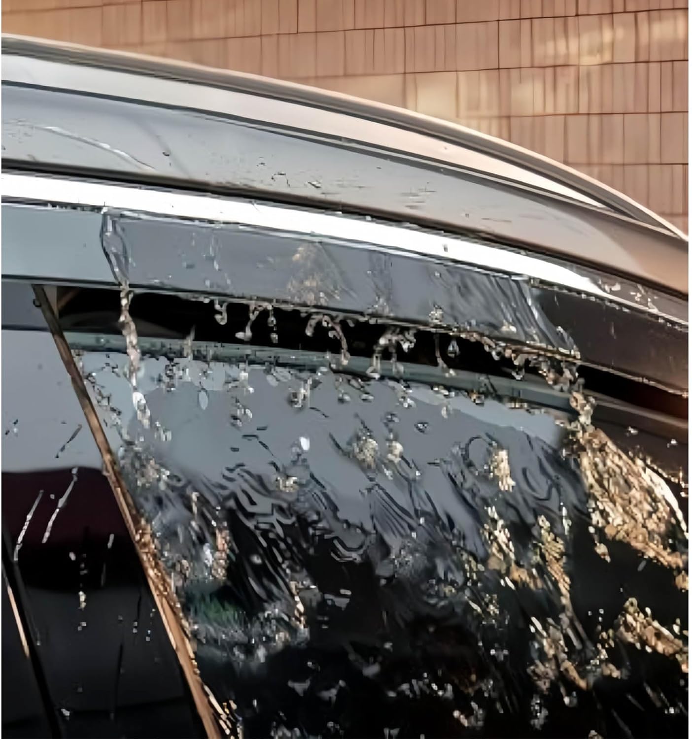 Window Deflectors for Hyundai Tucson SWB MK4-NX4 2021+ PC, Sun Rain Guard Window Visors Vent Shades with Bright Stripes Car Accessories