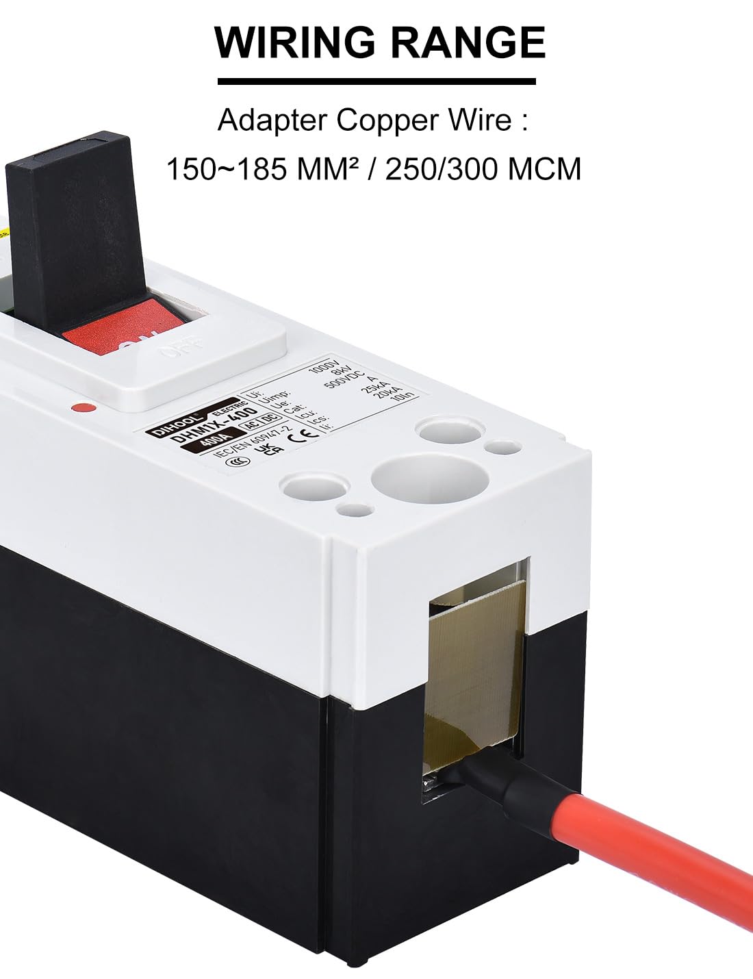 DIHOOL 400 Amp Heavy Duty Battery Disconnect Switch, DC Circuit Breaker for Car Audio RV Marine Boat Truck Trolling Motors