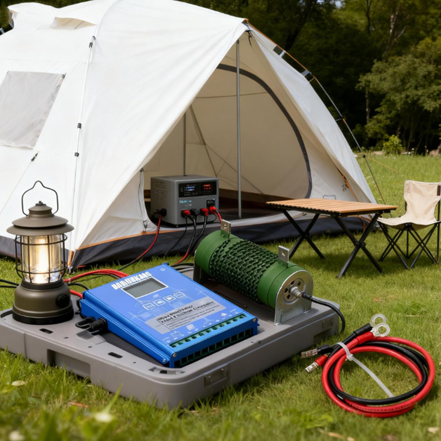 12V, 12000W Wind and Solar Hybrid Charge Controller with LCD Display and External Discharge Resistor, for Off-Grid Wind Turbine & Solar Panel 48V